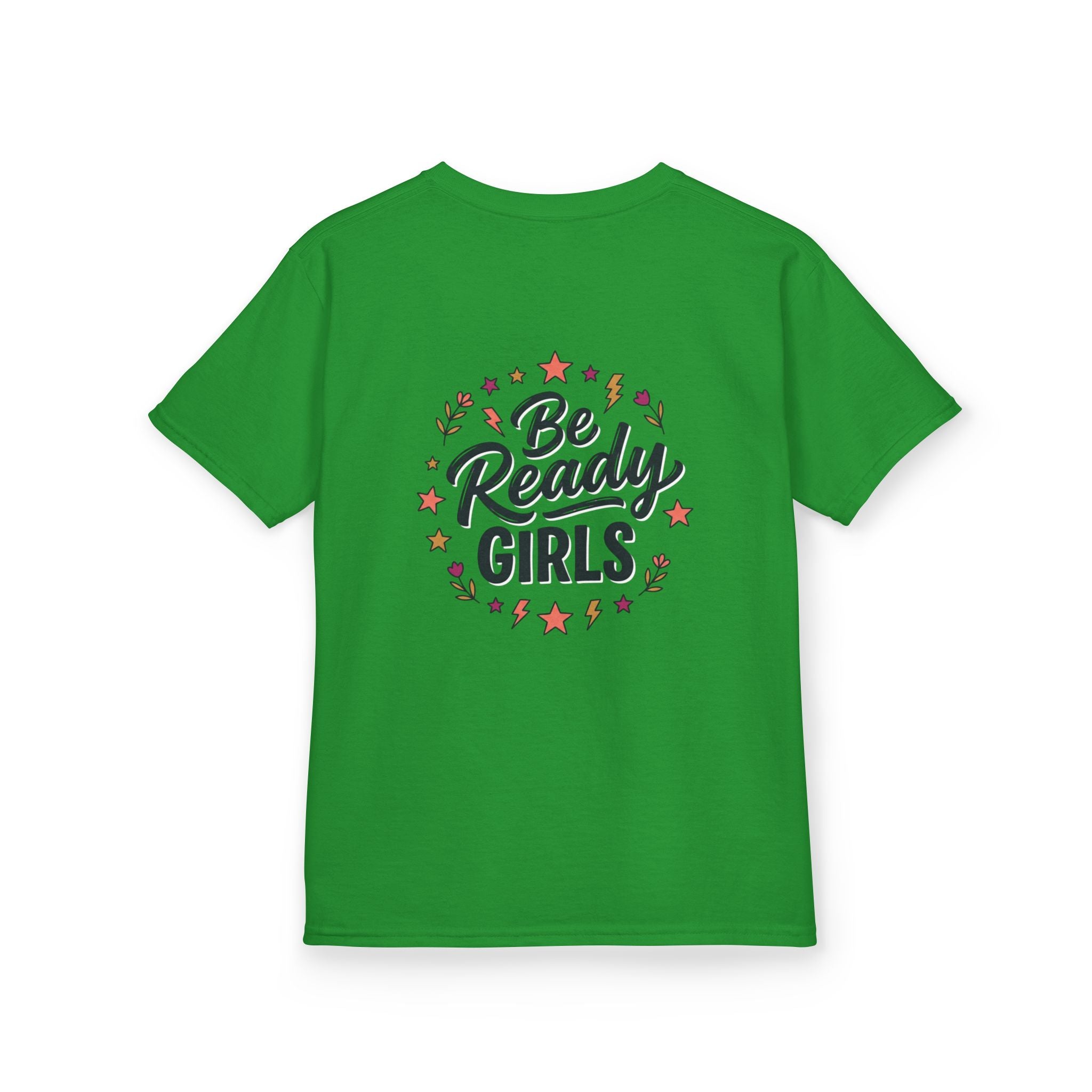 Back to School Kids Tee — "Be Ready Girls" Schoolhouse Graphic