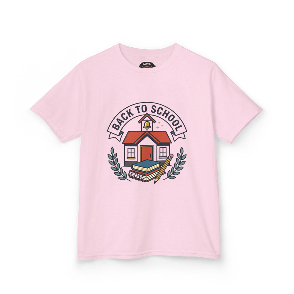 Back to School Kids Tee — "Be Ready Girls" Schoolhouse Graphic