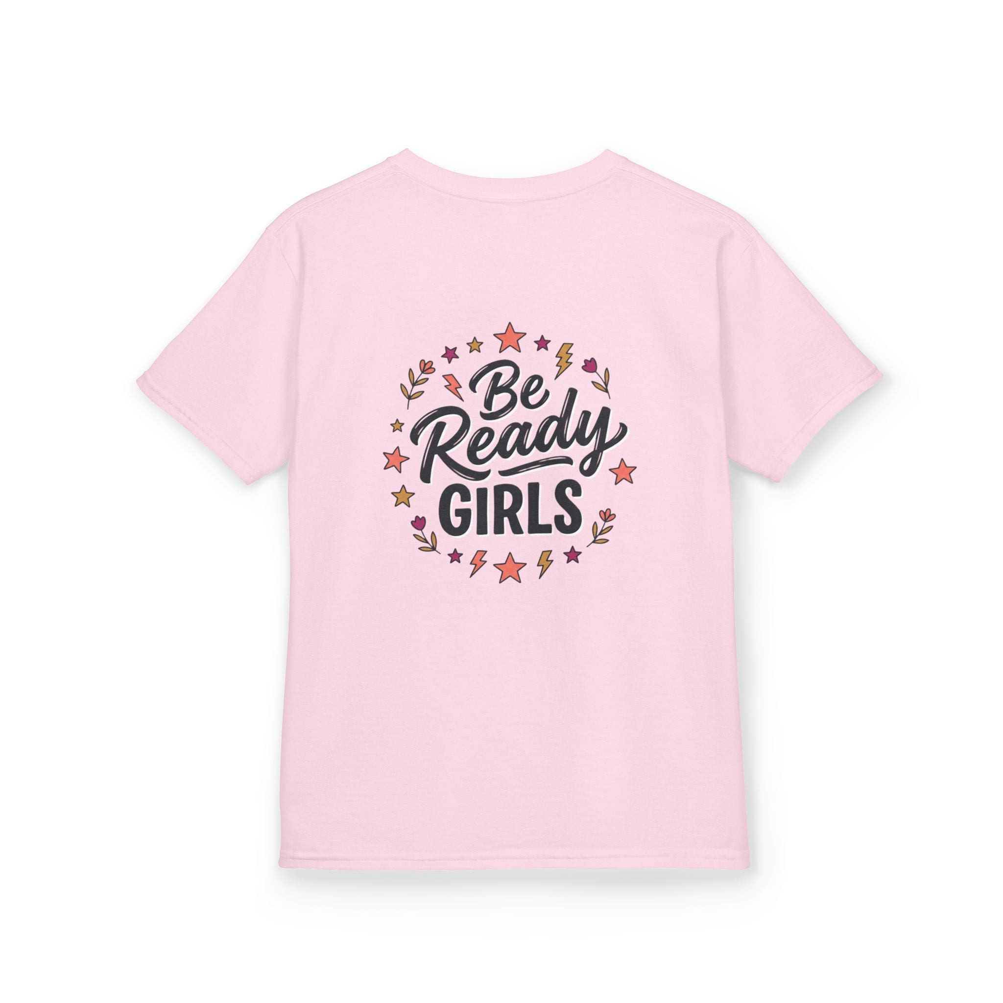 Back to School Kids Tee — "Be Ready Girls" Schoolhouse Graphic