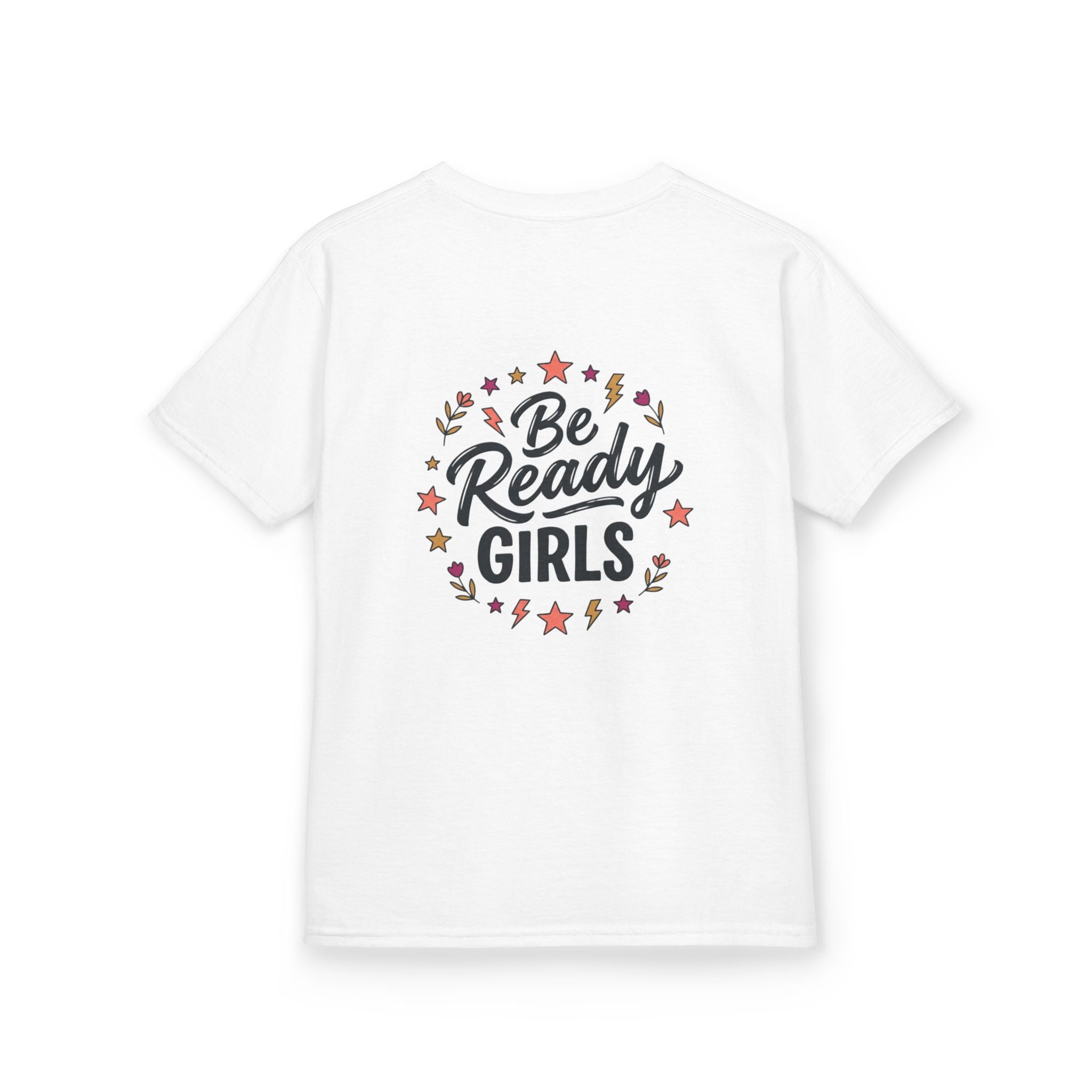 Back to School Kids Tee — "Be Ready Girls" Schoolhouse Graphic