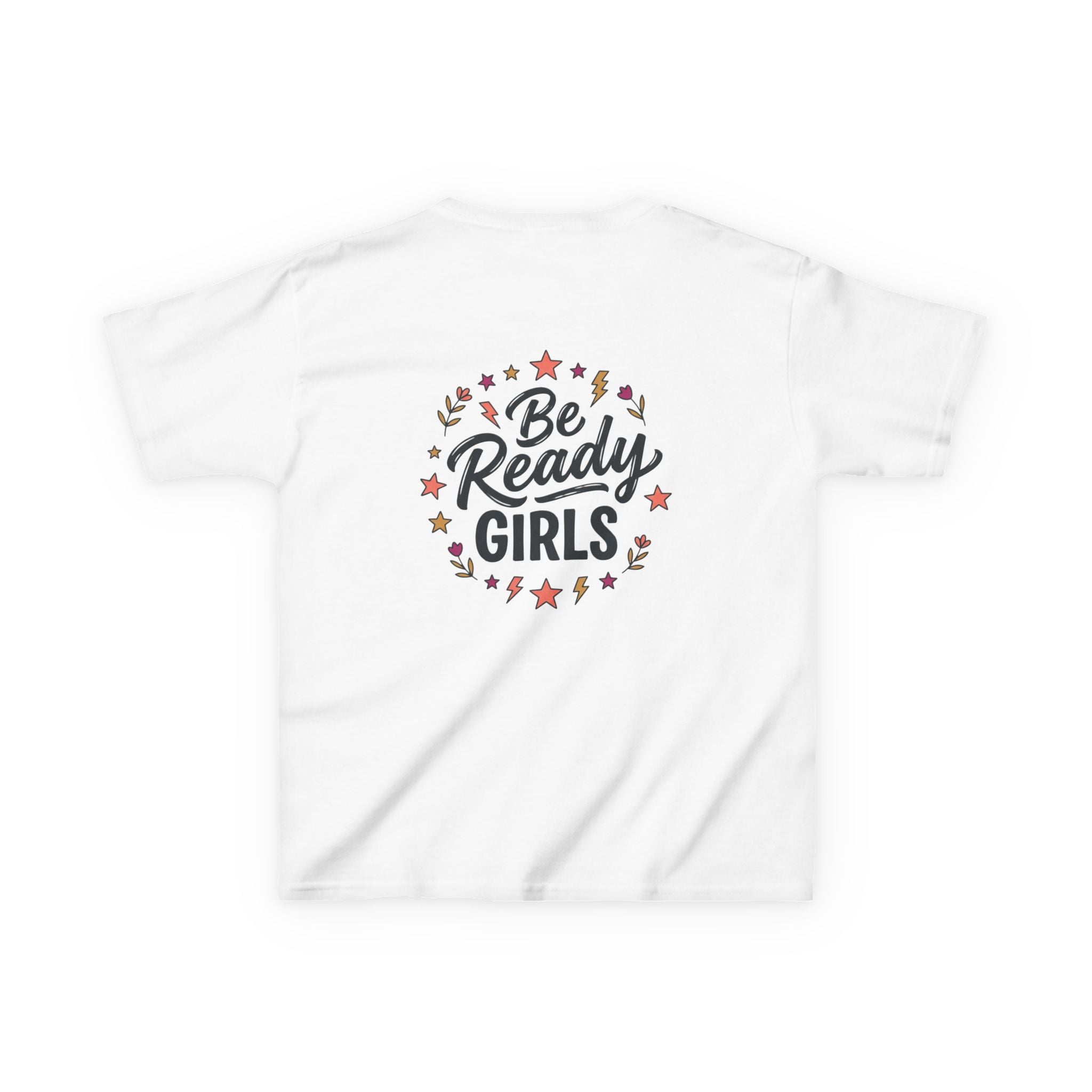 Back to School Kids Tee — "Be Ready Girls" Schoolhouse Graphic