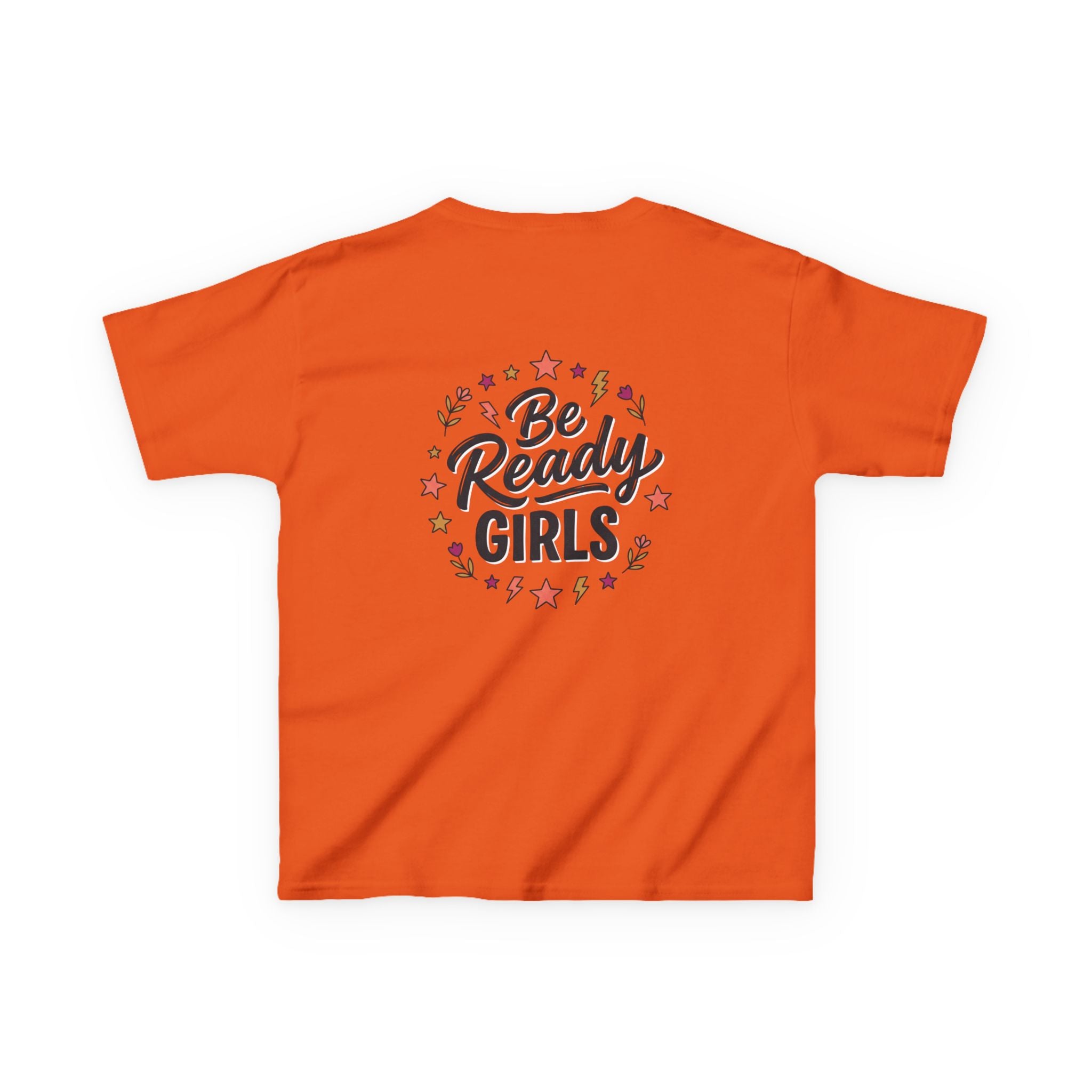 Back to School Kids Tee — "Be Ready Girls" Schoolhouse Graphic