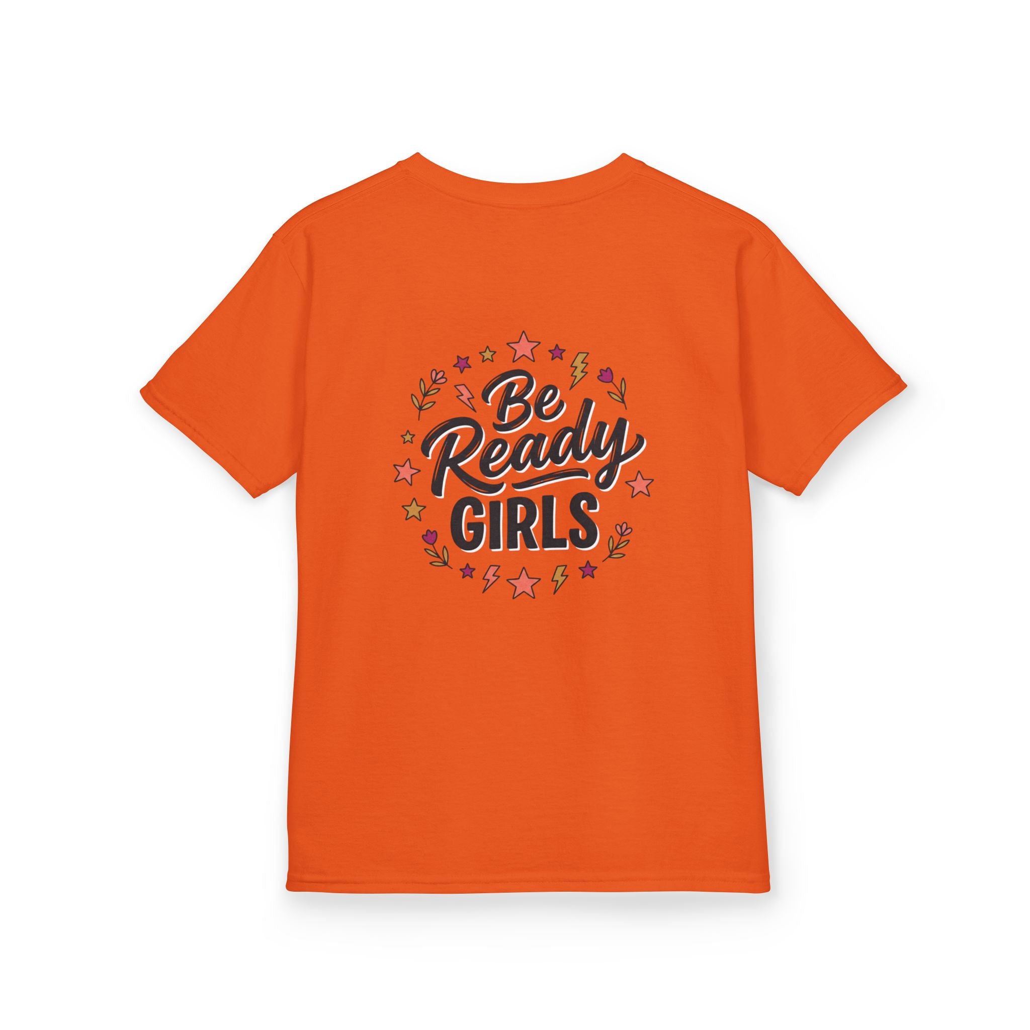 Back to School Kids Tee — "Be Ready Girls" Schoolhouse Graphic