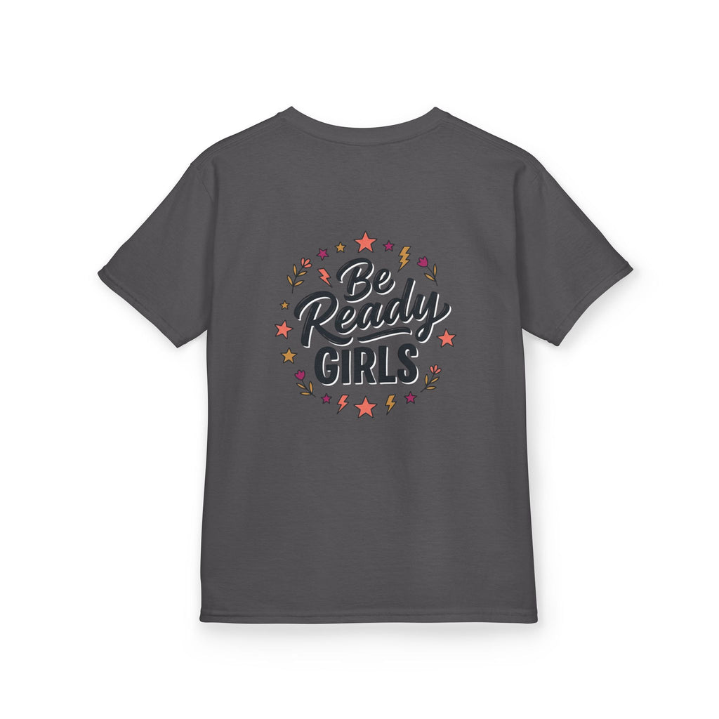 Back to School Kids Tee — "Be Ready Girls" Schoolhouse Graphic