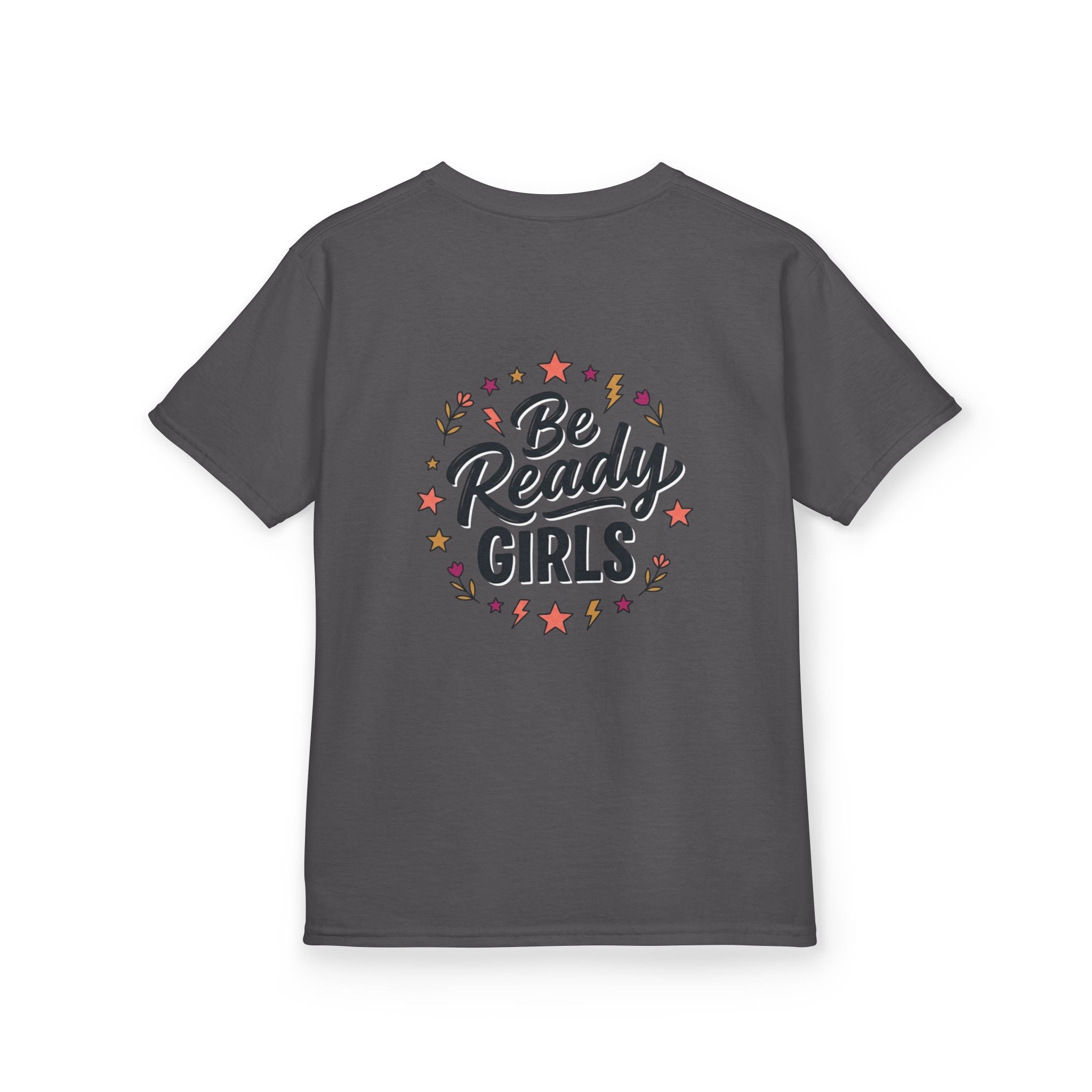 Back to School Kids Tee — "Be Ready Girls" Schoolhouse Graphic