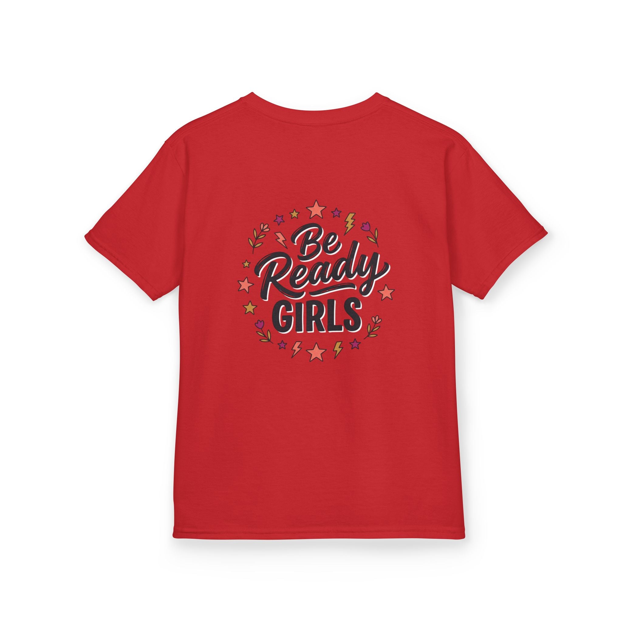 Back to School Kids Tee — "Be Ready Girls" Schoolhouse Graphic