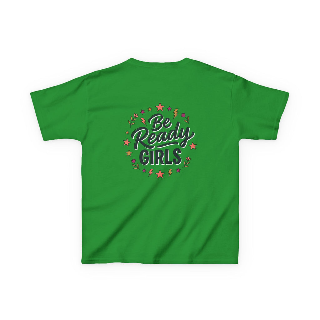 Back to School Kids Tee — "Be Ready Girls" Schoolhouse Graphic