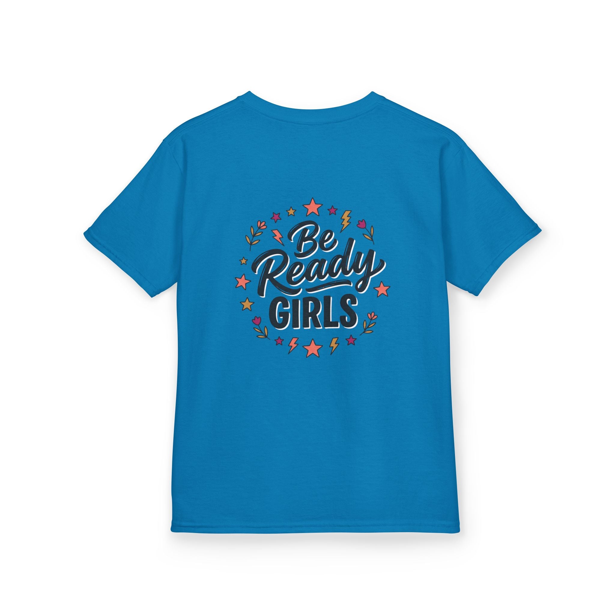 Back to School Kids Tee — "Be Ready Girls" Schoolhouse Graphic